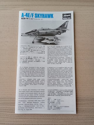 A-4E/F SKYHAWK MAQUETA HASEGAWA 1/72