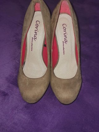 Zapatos de tacón Corina ante marrón