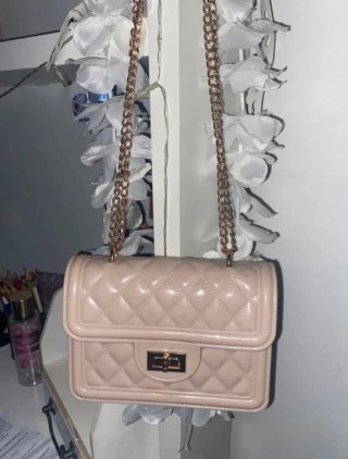 Bolso Bijou Brigitte Beige Dorado