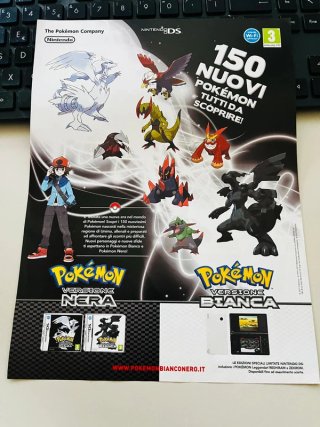 1 Locandina 20,5 x 26 2010 Pokémon Oro HeartGold