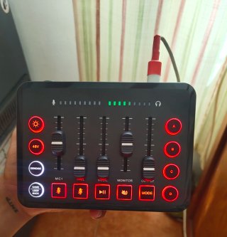 Controlador de Sonido Live Sound Card Micrófono