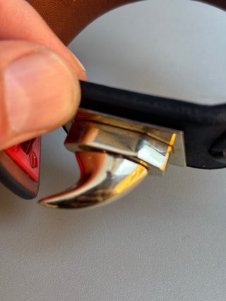Bracciale Givenchy Pelle Agnello Nero Rosso