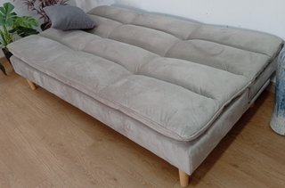 Sofá Cama Confort, "Gris Claro". Cómodo. ¡Oferta!
