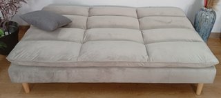Sofá Cama Confort, "Gris Claro". Cómodo. ¡Oferta!