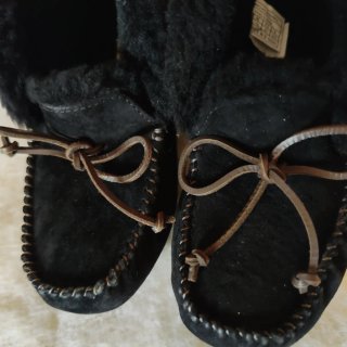 Mocasines UGG Negro Lana