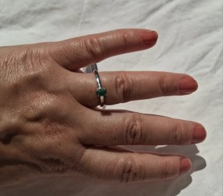 Brazilian Emerald ring limited edition certified