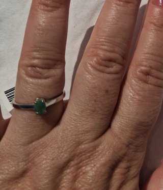 Brazilian Emerald ring limited edition certified