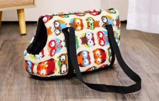 Transportín perro/gato estampado búhos