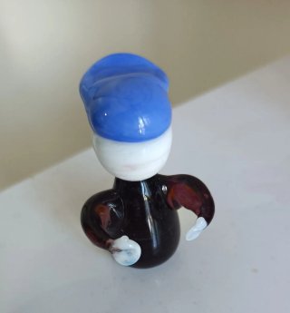Piccola Statuina Paperino Vetro Murano