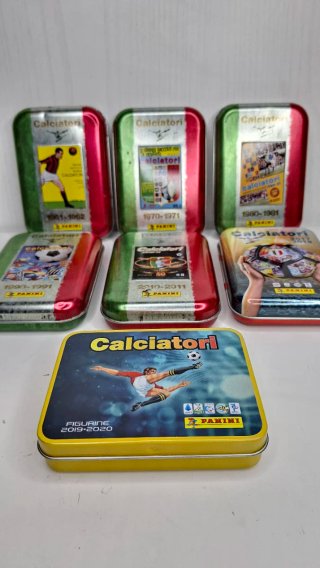 Lotto 7 Scatole Metallo Panini  Varie Annate