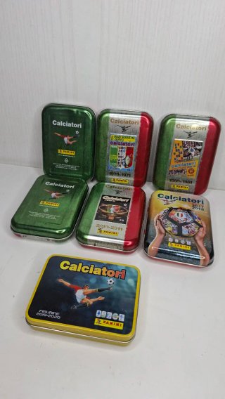 Lotto 7 Scatole Metallo Panini  Varie Annate