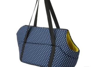 Transportín perro/gato azul y amarillo