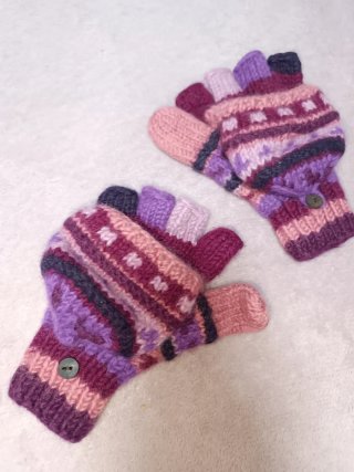 Guantes de lana convertibles