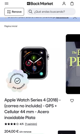 Apple Watch Series 4 44mm Negro Espacial Gps + Lte