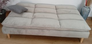 Sofá Cama Confort, "Gris Claro". Cómodo. ¡Oferta!