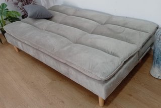 Sofá Cama Confort, "Gris Claro". Cómodo. ¡Oferta!