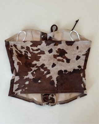 Top vintage retro y2k stile cow