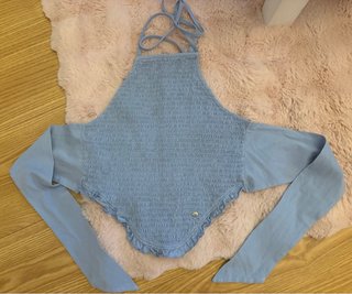 Top Mango Azul Talla XS