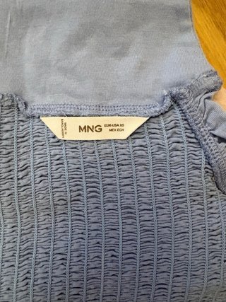 Top Mango Azul Talla XS