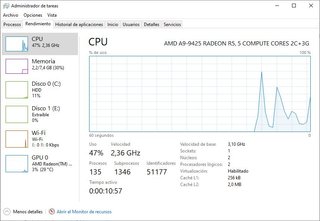 Portátil 15.6" • AMD A9 • 8GB RAM DDR4 • 512GB HDD