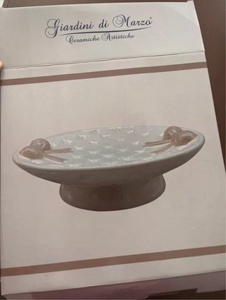Alzata centrotavola in ceramica