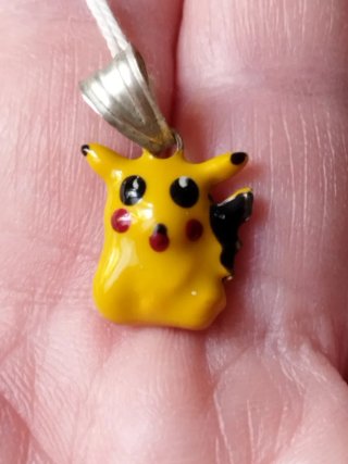 Ciondolo Charm Pikachu Pokemon Argento