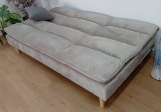 Sofá Cama Confort, "Gris Claro". Cómodo. ¡Oferta!
