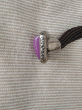 Pulsera Ciclon Piedra Morada y Plata