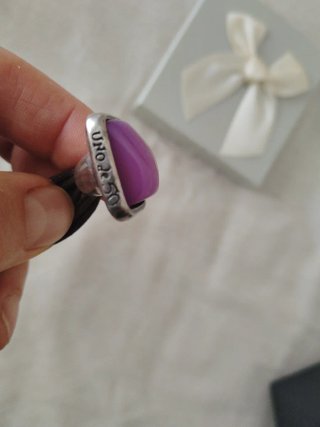 Pulsera Ciclon Piedra Morada y Plata