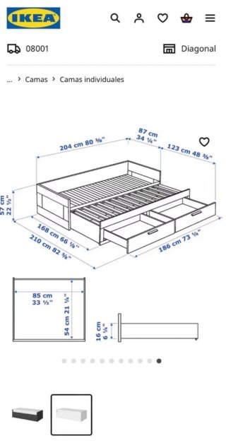 Cama nido Ikea Brimnes