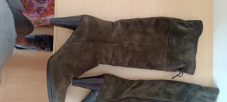 Botas altas de piel