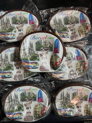 Monedero Barcelona souvenir