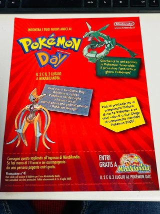 Locandina Pokémon Day 2005 Deoxys Rayquaza