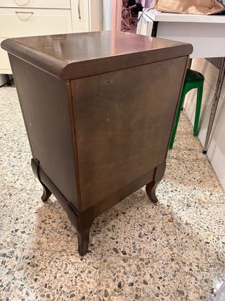Mesita de noche vintage madera maciza