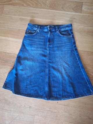 Falda vaquera Mango azul