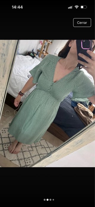 Vestido de verano verde talla M
