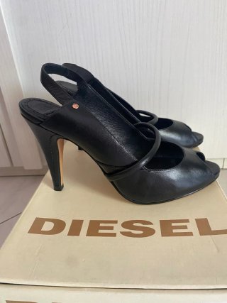 Décolleté nero in pelle n 36 Diesel
