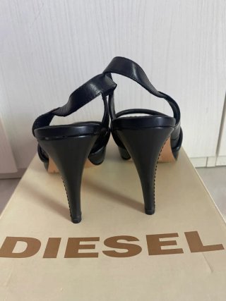 Décolleté nero in pelle n 36 Diesel