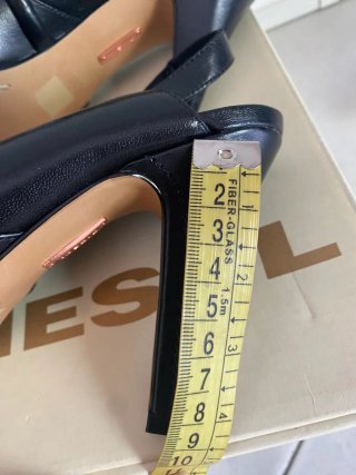 Décolleté nero in pelle n 36 Diesel