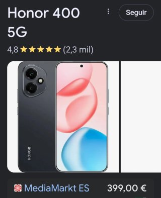Honor 400 5G Negro