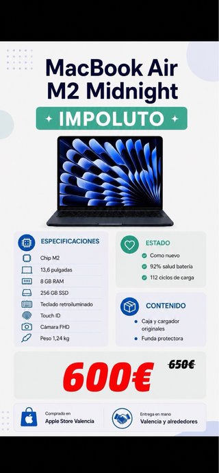 MacBook Air M2 Midnight