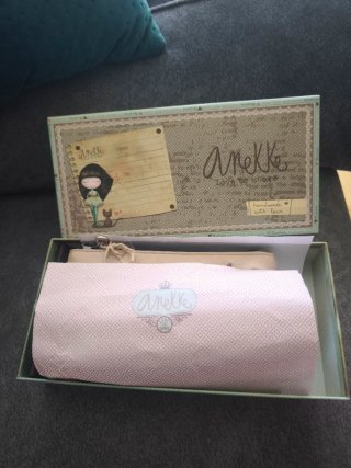 Cartera monedero Anekke beige