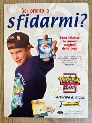 Locandina 13x18 2001 Pokémon Lega GC Badge Wizards