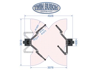 Elevador 2 columnas 5.0t HEAVY TW250W-400-G