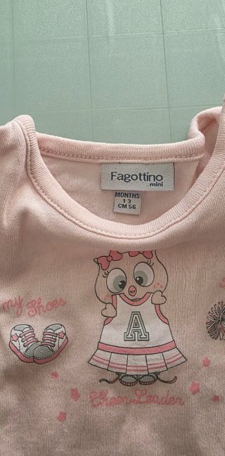 Body neonata rosa e fucsia