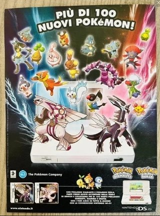 Locandina Pokémon Diamante 2007 Nintendo