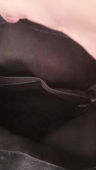 Mochila Negra Cuero Sintético