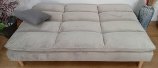 Sofá Cama Confort, "Gris Claro". Cómodo. ¡Oferta!