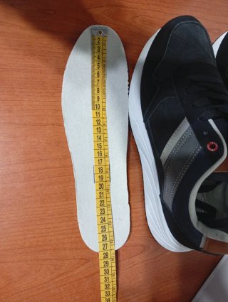 Sneakers Leerd Uomo Nere Blu Taglia 42 nuove