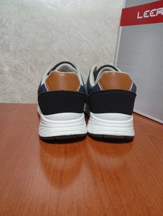 Sneakers Leerd Uomo Nere Blu Taglia 42 nuove